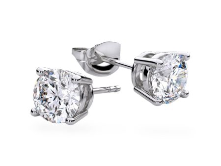 14k White gold 2CT diamond studs-1000 Cheap