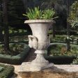 Italian  Medici Style Greenman Architectural Garden Urn Planters Statue Hot on Sale