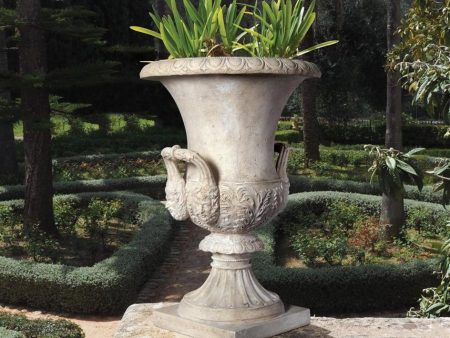 Italian  Medici Style Greenman Architectural Garden Urn Planters Statue Hot on Sale