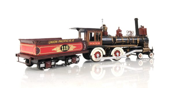 Union Pacific Christmass Train Locomotive Handmade Metal Assembled For Sale