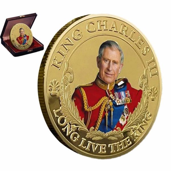 Legacy of King of United Kingdom Charles III Coronation Collectible Metal Commemorative Coin For Discount