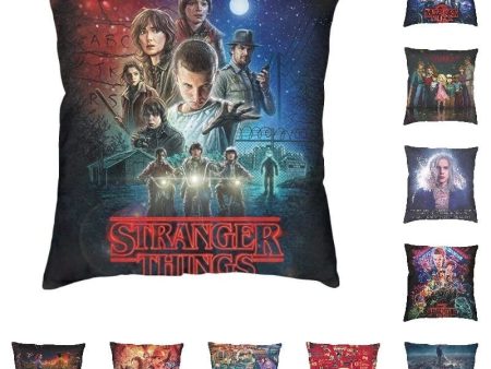 Stranger Things TV Show Modern Decorative Luxury Velvet Pillowcases Double side 3D Print For Cheap