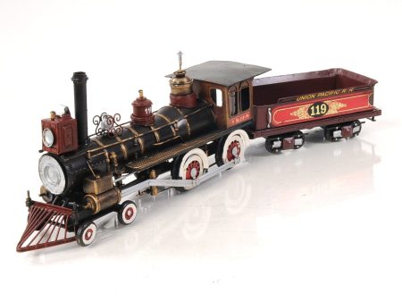 Union Pacific Christmass Train Locomotive Handmade Metal Assembled For Sale