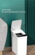 Intelligent Smart Trash Can Dual Mode Opening Smart Sensor Rechargeable USB Waterproof Garbage Bin Gray With Free Set Of Bags Supply