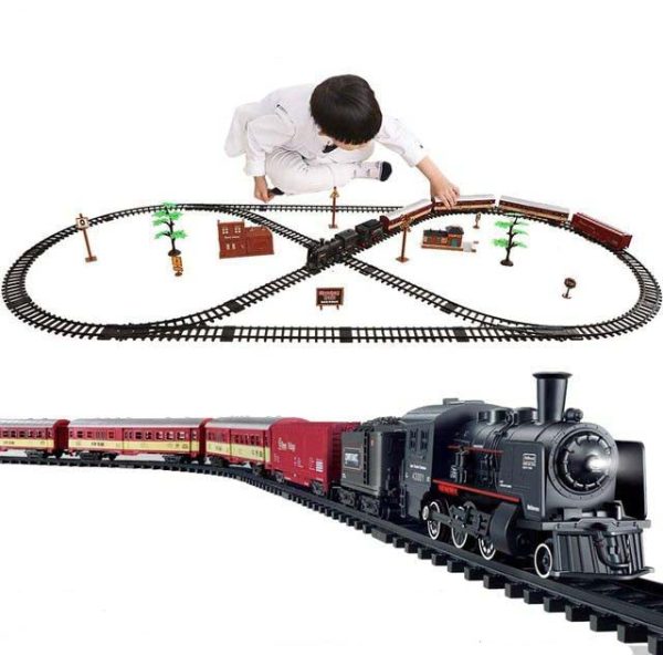 Classic Christmas Electric Train Toy Children s Railway Train with Steam and Sound Sale