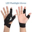 Amzing Innovation Rechargeable Magic Strap Fingerless Flashlight Gloves Waterproof Available in Three Different Styles For Sale