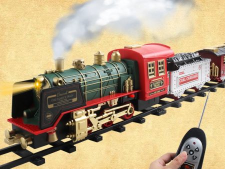 Classic Christmass Electric Train Toy Children s Railway Train with Remote Control, Steam and Sound on Sale