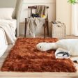 Luxury Super Soft Faux Sheepskin Fur Brown Area Rugs for Bedside Floor Mat Plush Sofa Cover Seat Pad for Bedroom Cheap