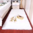 Luxury Super Soft Faux Sheepskin Fur White Area Rugs for Bedside Floor Mat Plush Sofa Cover Seat Pad for Bedroom Online