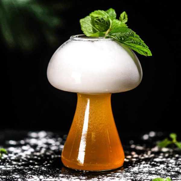 Mushroom Fun Glass for Martini, Cocktails, Beer ,Champagne Party and Home Bar Hot on Sale