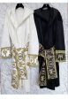 Luxury Velvet Robe With Hood and Gold Embroidery One Size Fits All Online Hot Sale