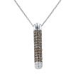 White gold 18k bar diamond necklace Cheap