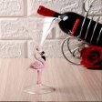 Pink Flamingo Fun Glasses for Martini, Wine, Cocktails, Beer ,Champagne Party and Home Bar Cheap