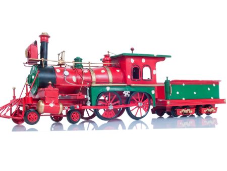 Christmass Train Handmade Metal Assembled For Sale