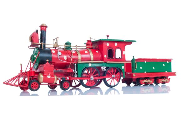 Christmass Train Handmade Metal Assembled For Sale