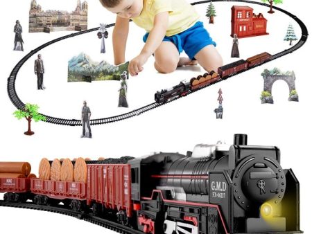 Classic Christmas Electric Train Toy Children s Railway Train with Steam and Sound Sale