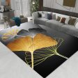 Golden Lives Modern Luxury Geometric Design Polyester Indoor Area Rug Carpet Sale