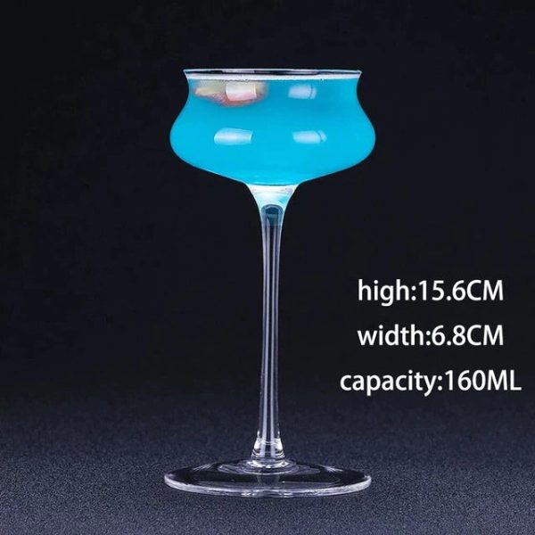 Blue Lagoona Fun Glass for Martini, Cocktails,Party and Home Bar Supply