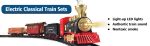 Classic Christmass Electric Red Train Toy Children s Railway Train with Remote Control, Steam,LED and Sound Supply