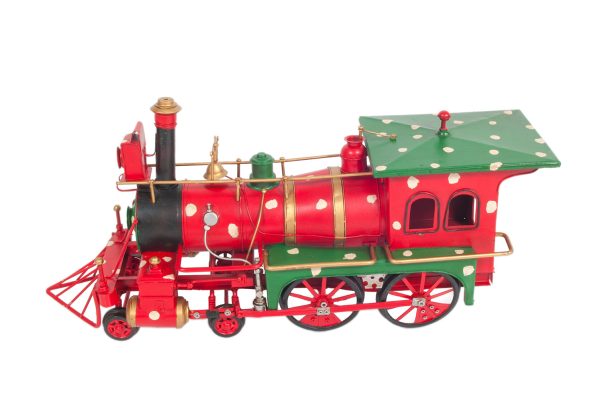 Christmass Train Handmade Metal Assembled For Sale