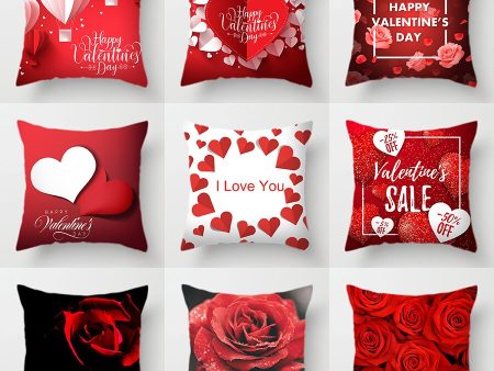 Decorative Luxury Polyester Pillowcases for Valentines Online now