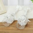 Eligant Laxury Bride and Groom Dressed In Rhinestone Bridal Set Lead Free Crystal Champagne Wine Glasses with Cake Knife and Shovel Supply