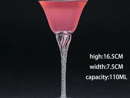 Twisted Rose Fun Glass for Martini, Cocktails,Party and Home Bar on Sale