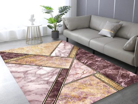 Nefertiti Modern Luxury Geometric Design Polyester Indoor Area Rug Carpet For Sale