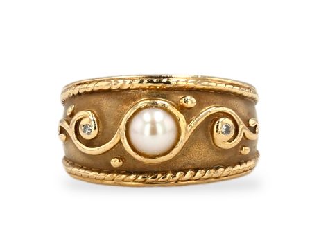 Yellow Gold 14k Pearl Ring Supply