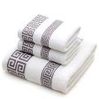 Embroidered High Quality Cotton Super Absorbent  Luxury Bath and Face Towels Set Hot on Sale