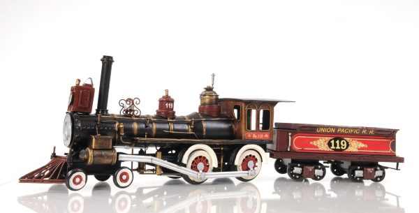 Union Pacific Christmass Train Locomotive Handmade Metal Assembled For Sale