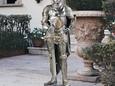 Medieval Italian Style Armor Suit Knight Sculpture with Sword Sale