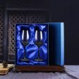 Custom Made Vintage Enamel Lead Free Crystal Goblets Wine Glasses Comes In Beutiful Gift Box on Sale