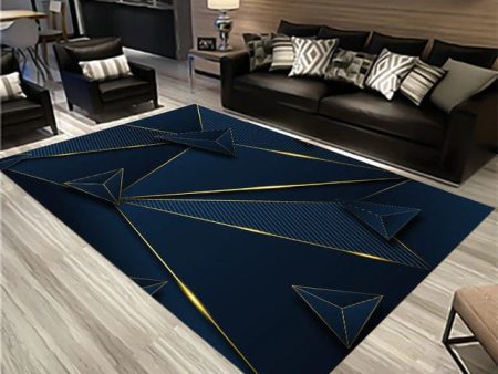 Orion Modern Luxury Geometric Design Polyester Indoor Area Rug Carpet For Cheap