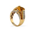 Yellow gold 14k solitaire ring-227910 For Cheap