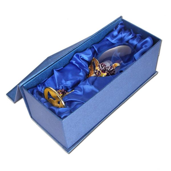 Elegant Custom Made Enamel Led Free Crystal Goblet Wine Glass Comes With Beutiful Gift Box on Sale