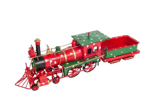 Christmass Train Handmade Metal Assembled For Sale