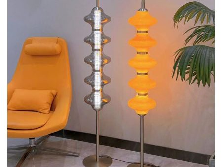 Modern Sculptural Floor Lamp Comes with Three Different Lamp Shades. Discount