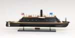 C.S.S. Virginia Ironclad Steam Powered Ship Exclusive Edition Wood Model  Assembled with Display Case on Sale