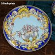 Luxury European Royal Style Blue Ocean Hand Made Fine Porcelain Dinner Set For 10 Person Fashion