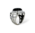 silver floral 925 piedra onyx Sale