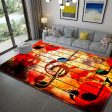 Modern 3D Rainbow of Love In Color of Music Universal Decoration Non-Slip  Rug Carpet on Sale