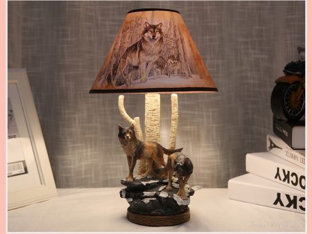 Art Deco Modern Wolf Shape Table Lamp For Cheap