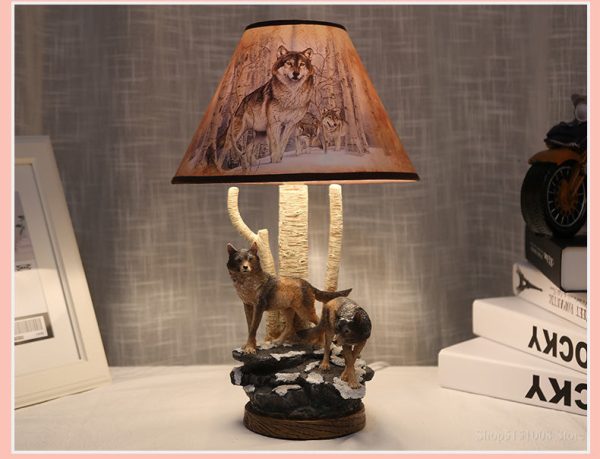 Art Deco Modern Wolf Shape Table Lamp For Cheap