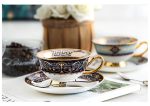 Luxury Porcelain Coffee or Tea Cup Gold Plated Versace Style with Saucer and Spoon Hot on Sale