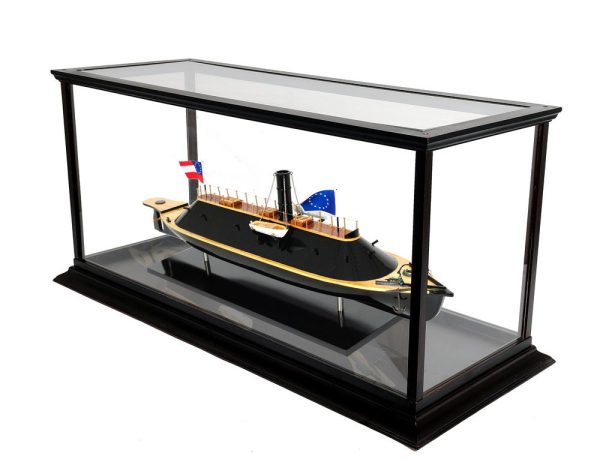 C.S.S. Virginia Ironclad Steam Powered Ship Exclusive Edition Wood Model  Assembled with Display Case on Sale