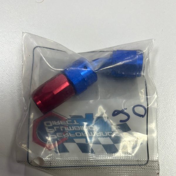 -04 45 hose end red blue pol For Sale