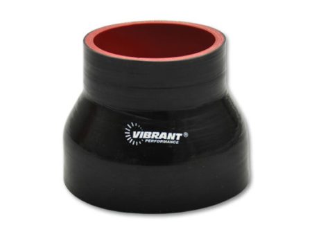 Vibrant 4 Ply Reducer Coupling 1.375in x 1in x 3in Long - Black For Cheap