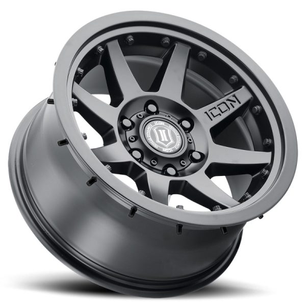 ICON Rebound Pro 17x8.5 6x5.5 25mm Offset 5.75in BS 95.1mm Bore Satin Black Wheel Cheap