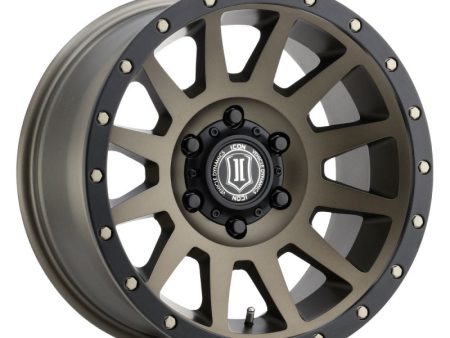 ICON Compression 18x9 6x5.5 25mm Offset 6in BS 95.1mm Bore Bronze Wheel Discount